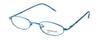 Calabria Metal Flex KIDS TT Oval Reading Glasses +7.00 Blue Girls 44mm view 1