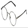 Calabria Metal Flex KIDS M Oval Reading Glasses +2.00 Pewter Silver Black Girls 48mm view 1