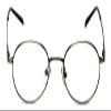 Calabria Metal Flex KIDS M Oval Blue Light Blocking Reading Glasses +2.75 Pewter Silver Black Girls 48mm view 2