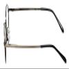 Calabria Metal Flex KIDS M Oval Blue Light Blocking Reading Glasses +2.75 Pewter Silver Black Girls 48mm view 3