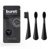 BURST Replacement Heads for Curve Sonic Electric Toothbrush (3 Pack/Black) view 1