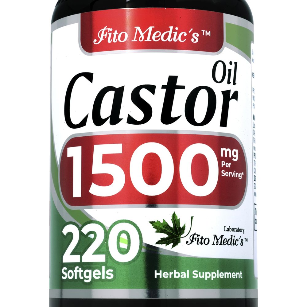 FITO MEDIC'S Lab | Castor Oil Pills |220 softgels |1500 mg| Castor Oil softgels | Concentrate Extract | Ultra high Absorption.
