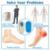 3 Layers Adjustable Orthopedic Heel Wedge Lift for Leg Length Discrepancies, Height Increase Insoles for Achilles Tendonitis, Heel Pain, Heel Cushion Cups for Heel Spur, Men and Women (Large, Beige) view 2