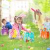 ZUIYIN 54Pcs Easter Gift Bags with Handles for Kids - Non-Woven Bags for Easter Baskets and Egg Hunt Games view 3