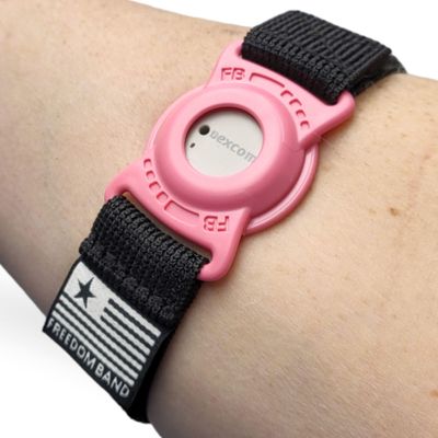 4-18" Inch Adjustable Arm & Leg Band for Dexcom G7 : Transmitter Protection Sensor Cover Arm & Leg Band -No More Adhesive Patches (4-18" Active Band) (Pink)