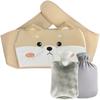 NLIADVY Plush Refillable Hot Water Bottle Belt,Water-Filled Waist-Warming Hot Water Bottle,Three-Piece Set of Water-Filled Waistband Hot Water Bottle (C,One Size) view 1