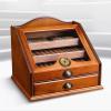 McbeAn Cigar Humidor, Desktop Humidor Case with Hygrometer and Humidifier, Holds 100 Cigar, Multi-Zone Storage to Protect Cigars, Hollow Compartment Design, Gift for Cigar Lovers view 1