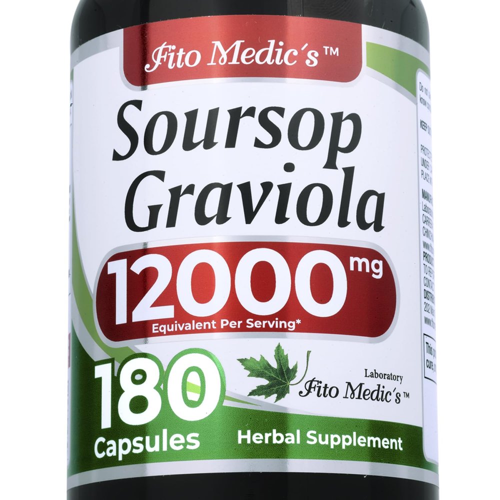 FITO MEDIC'S Lab | Soursop Supplement | Concentrated Extract | 180 Capsules
