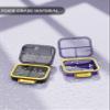 1 Pack Travel Pill Organizer, 7 Compartments Pill Box, Daily Portable Pill Case to Hold Vitamins, Pill Container for Pocket Purse Medicine Organizer (3"x2.8") view 3
