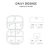 1 Pack Travel Pill Organizer, 7 Compartments Pill Box, Daily Portable Pill Case to Hold Vitamins, Pill Container for Pocket Purse Medicine Organizer (3"x2.8") view 4