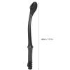 15.7'' Long Comfort Bottom Wiper, Self-Wipe Aid Holder - Toilet Paper Tissue Grip Long Handle, Curved Portable Wiping Tool - for Elderly, Disability (Black) view 2