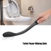 15.7'' Long Comfort Bottom Wiper, Self-Wipe Aid Holder - Toilet Paper Tissue Grip Long Handle, Curved Portable Wiping Tool - for Elderly, Disability (Black) view 3
