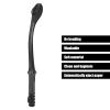 15.7'' Long Comfort Bottom Wiper, Self-Wipe Aid Holder - Toilet Paper Tissue Grip Long Handle, Curved Portable Wiping Tool - for Elderly, Disability (Black) view 4