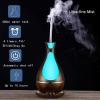 CAFFIA Aromatherapy Diffuser 400ml Wood Grain Aroma Diffuser with Timer Cool Mist Humidifier for Large Room, Home, Baby Bedroom, Waterless Auto Shut-Off, 7 Colors Lights (Color : Yellow) view 3