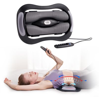 ALPHAY Electric Lumbar Traction Device,Lower Back Traction Device with Dynamic Stretching, 3 Levels of Vibration and Thermal Therapy, Low Back Pain Relief