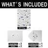 13" Large White Gift Bag Set with Greeting Card and Tissue Papers (Helicopter and Plane Design) or Boys, Girls', or Kids' Party, Baby Showers, Boy view 3