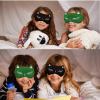 Mukveitn Cute Cat Sleep Mask for Kids (Green&Black), 2 Pack Silk Sleeping Eye Cover Adjustable Mask Night Eyeshade Cover for Girls Boys Women Men Sleep Travel Party view 4