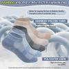 Revosoxs Diabetic Socks for Men Women,5 Pairs No Binding Low Cut Wide Seamless Socks for Women Men Size 7-9 9-11(Black-Large) view 4