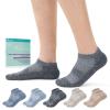Revosoxs Diabetic Socks for Men Women,5 Pairs No Binding Low Cut Wide Seamless Socks for Women Men Size 7-9 9-11(Dark-Medium) view 1