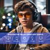 ANYLUV Gaming Glasses for Men Anti Blue Light Computer Glasses Rectangle Al-Mg Metal UV400 Mens Blue Light Filter Eyeglasses view 2