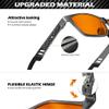 ANYLUV Gaming Glasses for Men Anti Blue Light Computer Glasses Rectangle Al-Mg Metal UV400 Mens Blue Light Filter Eyeglasses view 3