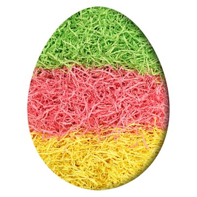 Bobobag - 1LB Easter Crinkle Cut Paper Shred Filler Recyclable Gift Wrap confetti Raffia Grass Shred Paper for Easter Baskets Filler Creative Eggs Decor (Yellow/Green/Pink)