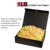 Bobobag - 1LB Easter Crinkle Cut Paper Shred Filler Recyclable Gift Wrap confetti Raffia Grass Shred Paper for Easter Baskets Filler Creative Eggs Decor (Yellow/Green/Pink) view 2