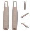 CLISPEED 2pcs Mop Handle End Cap Mop Rod Handles End Sleeve Replacement Grips for Reaching Pole Clothesline Stick Broom Tube Tail Hanger view 4