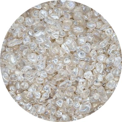 Amazing Gemstone Angel Aura Quartz Crystal Chips Aquarium Gravel Rocks - Bulk Fish Tank Gravel, Small Tumbled Stone Chips and Tiny Crystals for Decoration (Natural AAA Grade) (1000+ Carat Chips)