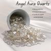 Amazing Gemstone Angel Aura Quartz Crystal Chips Aquarium Gravel Rocks - Bulk Fish Tank Gravel, Small Tumbled Stone Chips and Tiny Crystals for Decoration (Natural AAA Grade) (1000+ Carat Chips) view 3