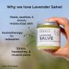Lavender Salve Ointment, Sleep Balm, Lavender Essential Oil, Aromatherapy for Relaxation Anxiety Relief & Massage, Dry Skin Hand Repair Cream Calendula Coconut Oil, Ora's Amazing Herbal, 4 oz view 2