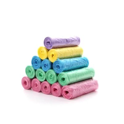 100pcs 5 Rolls/pack Bathroom Small Garbage Bags, Kitchen Storage Small Garbage Bags, Disposable Garbage Bags. (Color : Purple-45x55)