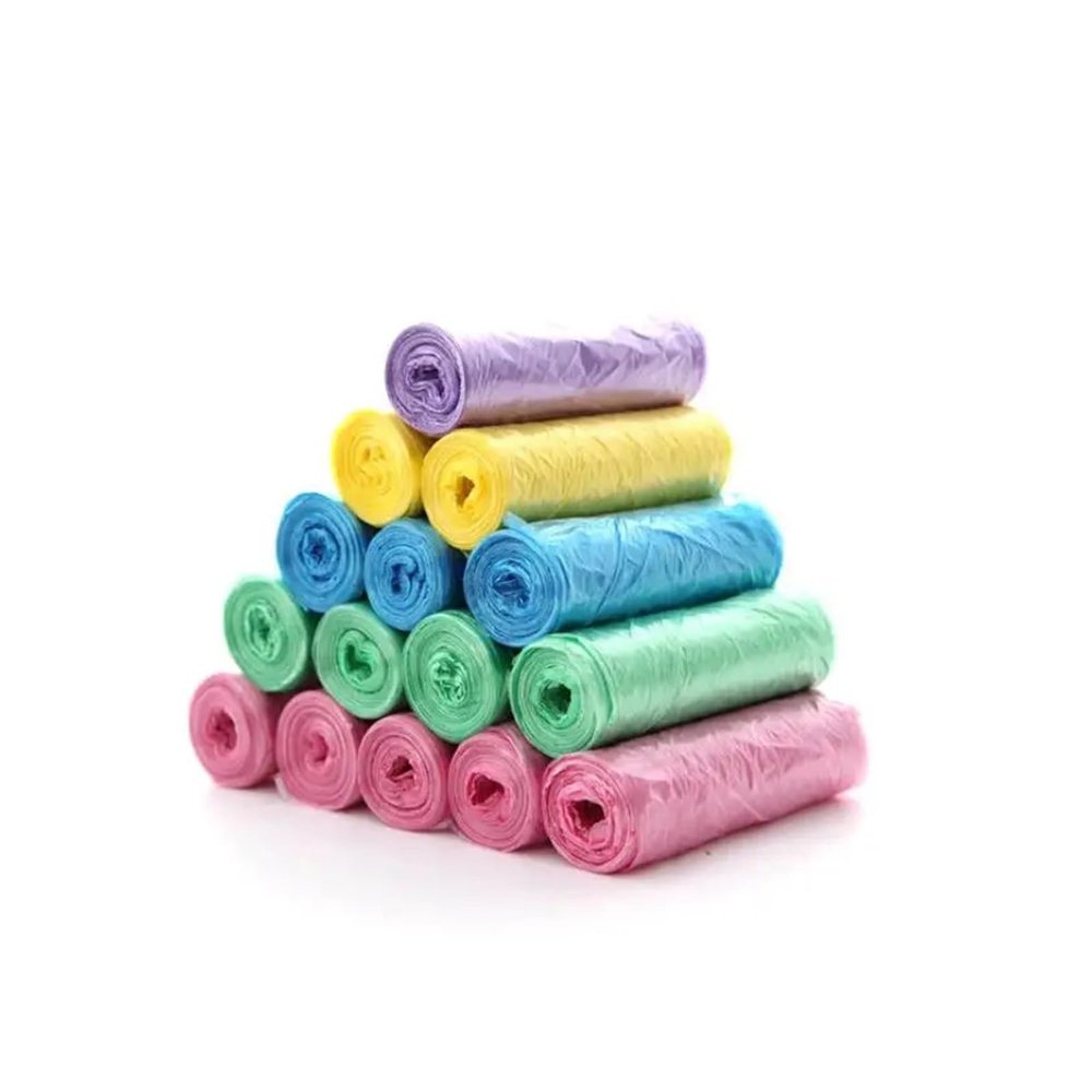 100pcs 5 Rolls/pack Bathroom Small Garbage Bags, Kitchen Storage Small Garbage Bags, Disposable Garbage Bags. (Color : Purple-45x55)