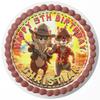 Cakecery Rescue Rangers Chip Kids Fun Edible Cake Topper Sheet Image Print Round view 1