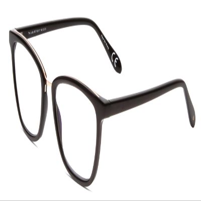 Calabria PRIVE Lolita Cat-Eye Reading Glasses +1.75 Gloss Caviar Black/Rose Gold Women