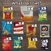 Assorted Chips Variety Pack  50 Count Snack Box with Potato Chips, Pretzels, Popcorn, and Crunchy Snacks  Individually Wrapped for School, Office, and Travel Assembled by Bussin Boxes view 2