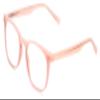 Calabria PRIVE Show Off Single Round Reading Glasses +1.75 Crystal Amethyst Pink Women view 1