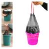 1 Roll Trash Bags Thicken Drawstring Garbage Bags Household Disposable Trash Pouch Kitchen Cleaning Waste Bag Waterproof Storage (Color : A) view 2