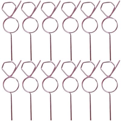 Pink Diamond Ring BPA-Free Plastic Silly Straws - 12 Pc