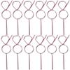 Pink Diamond Ring BPA-Free Plastic Silly Straws - 12 Pc view 1