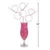 Pink Diamond Ring BPA-Free Plastic Silly Straws - 12 Pc view 2