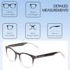Calabria PRIVE Show Off Single Round Reading Glasses +0.75 Black Ombre Clear Crystal Women view 2
