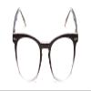 Calabria PRIVE Show Off Single Round Reading Glasses +0.75 Black Ombre Clear Crystal Women view 3