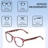 Calabria PRIVE Show Off Single Round Reading Glasses +7.00 Rose Red Tortoise Havana Crystal Women view 2