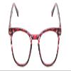 Calabria PRIVE Show Off Single Round Reading Glasses +7.00 Rose Red Tortoise Havana Crystal Women view 3