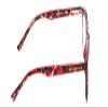 Calabria PRIVE Show Off Single Round Reading Glasses +7.00 Rose Red Tortoise Havana Crystal Women view 4