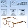 Calabria PRIVE Show Off Single Round Reading Glasses +7.00 Toffee Orange Brown Women view 2