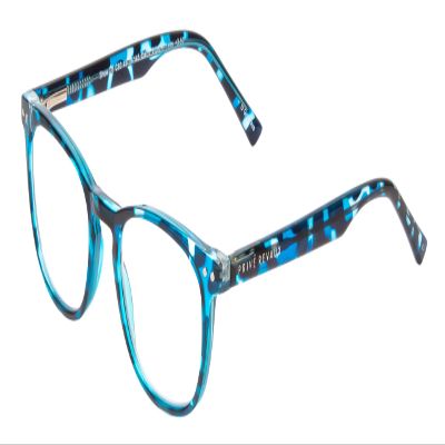 Calabria PRIVE Show Off Single Round Reading Glasses +7.00 Blue Tortoise Havana Women