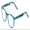 Calabria PRIVE Show Off Single Round Reading Glasses +7.00 Blue Tortoise Havana Women view 1