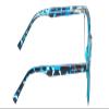 Calabria PRIVE Show Off Single Round Reading Glasses +7.00 Blue Tortoise Havana Women view 4